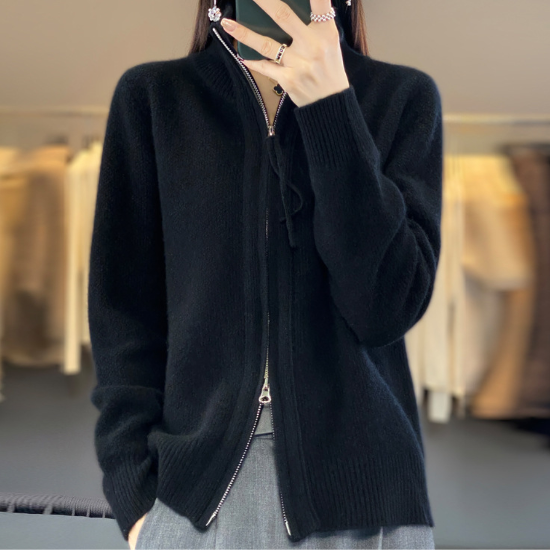 Luna | Cardigan Morbido con Zip