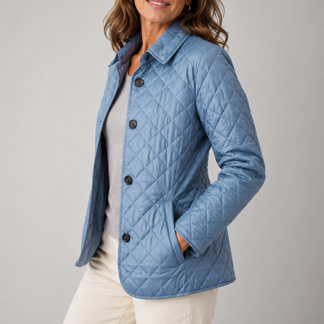 Evelyn | Classic Quilted Button-Up Jacket