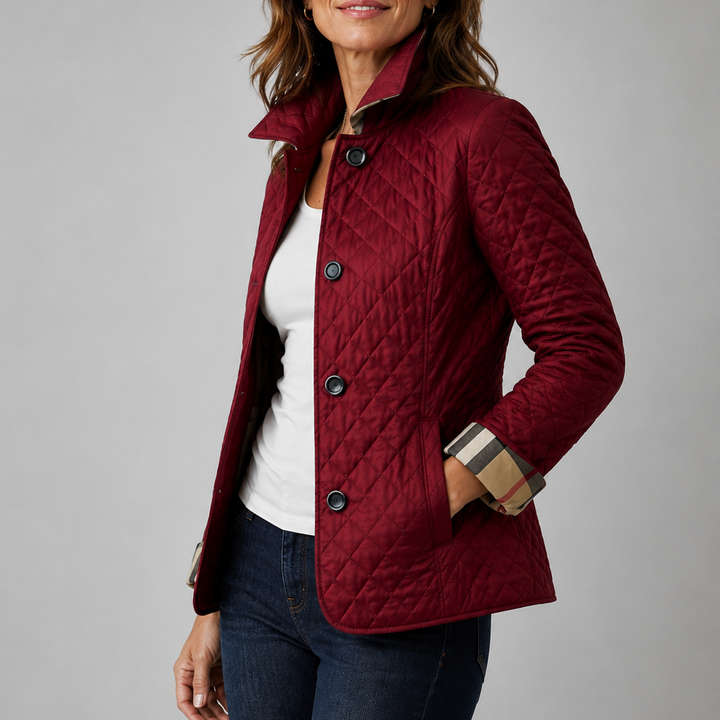 Evelyn | Classic Quilted Button-Up Jacket