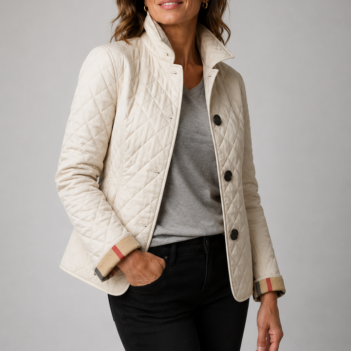 Evelyn | Classic Quilted Button-Up Jacket