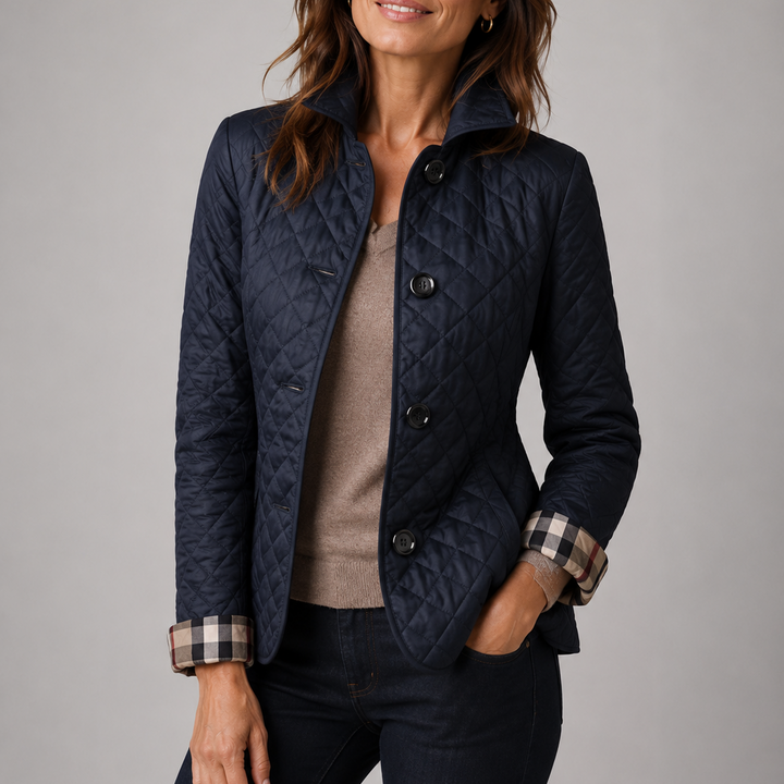 Evelyn | Classic Quilted Button-Up Jacket