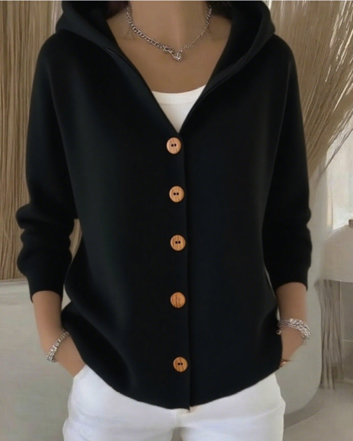 Zoé | Cardigan in Maglia con Cappuccio